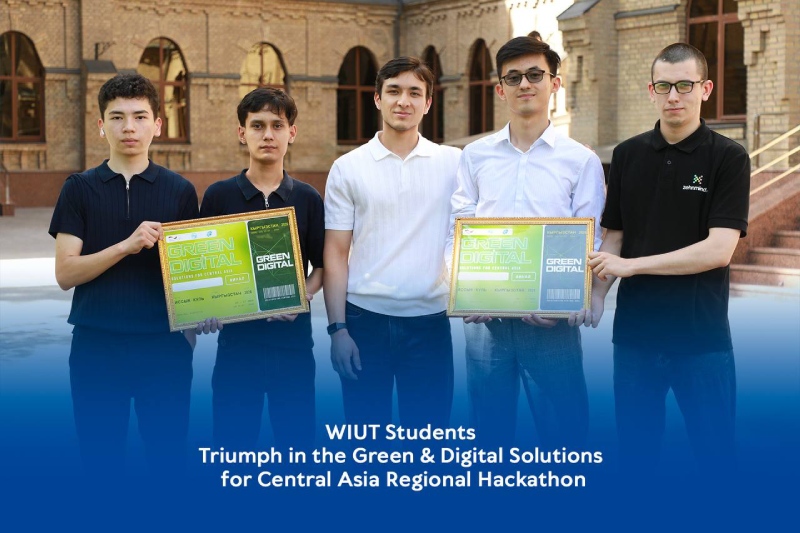 WIUT Students Triumph in the Green &amp; Digital Solutions for Central Asia Regional Hackathon